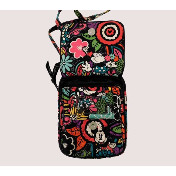 Vera Bradley Disney Mickey Mouse Magical Blooms Crossbody Purse Bag Adj Strap - Picture 3 of 7